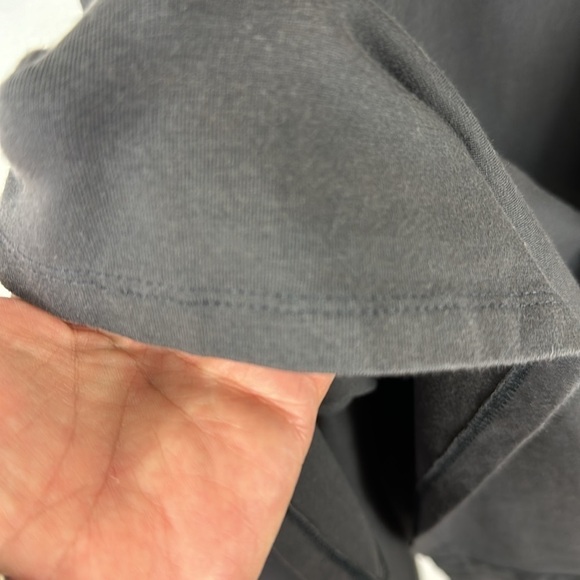 Eileen Fisher A-Line Jersey Knit Dress Women's Petite MP Heathered Gray Mini - Picture 7 of 10